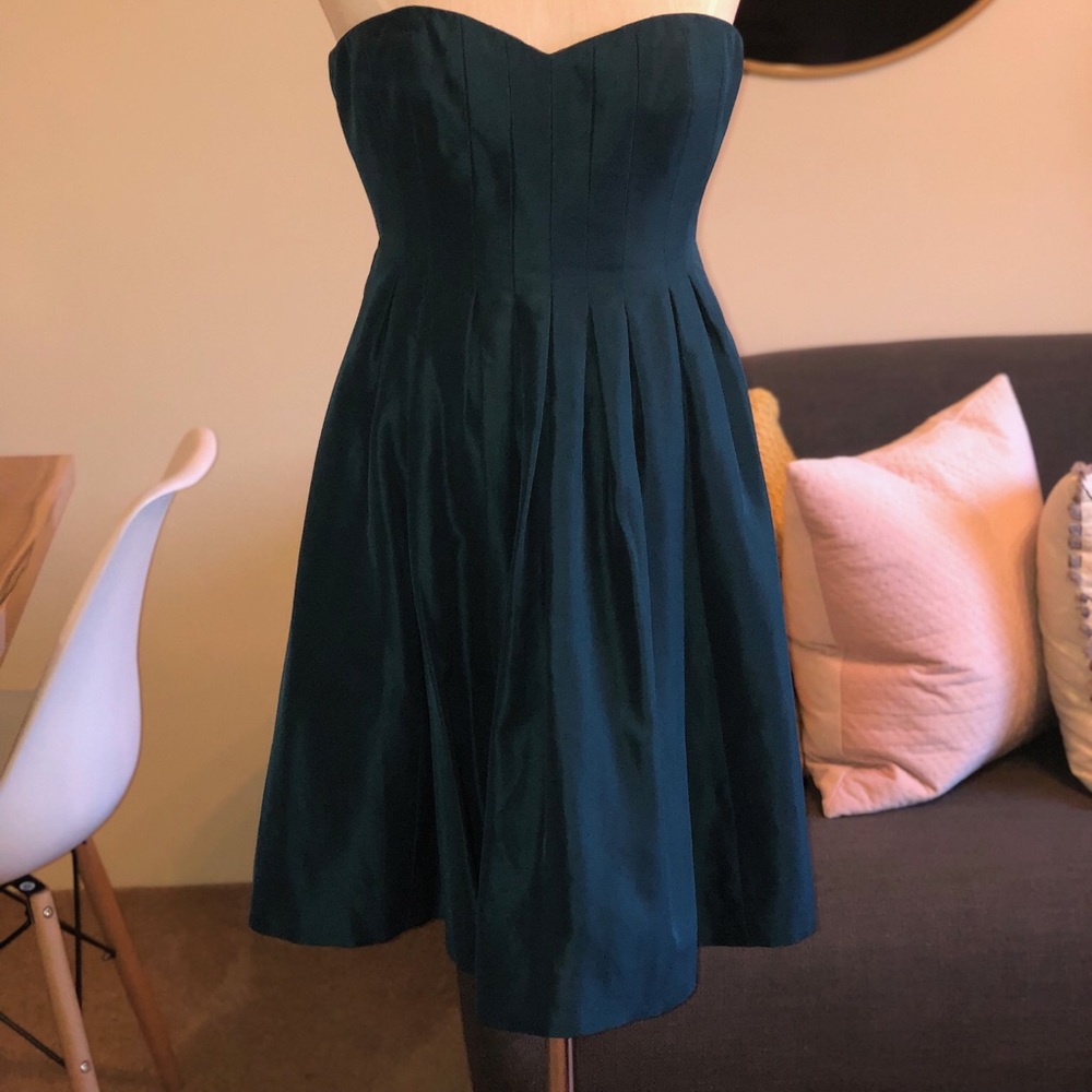 J. Crew Special Occasion Strapless Dress in Teal